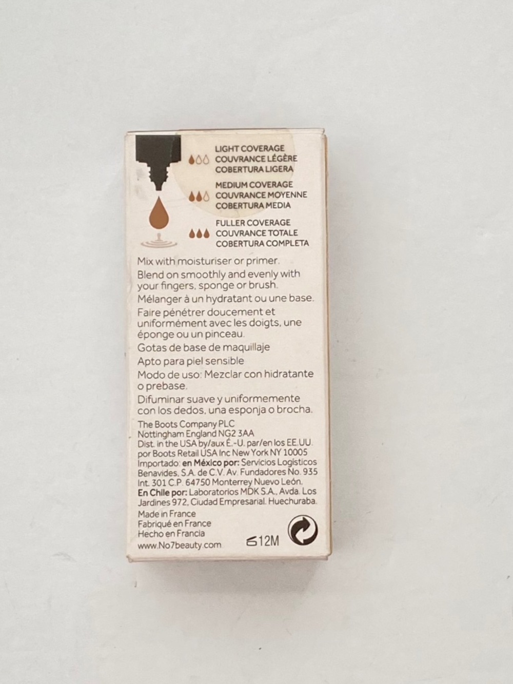 No.7 Match Made Foundation Drops - Warm Rose - Picture 4 of 5